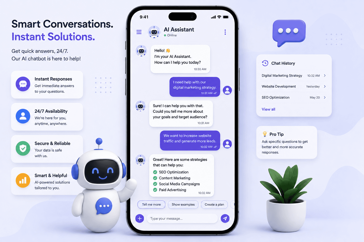 AI chatbot for website lead generation